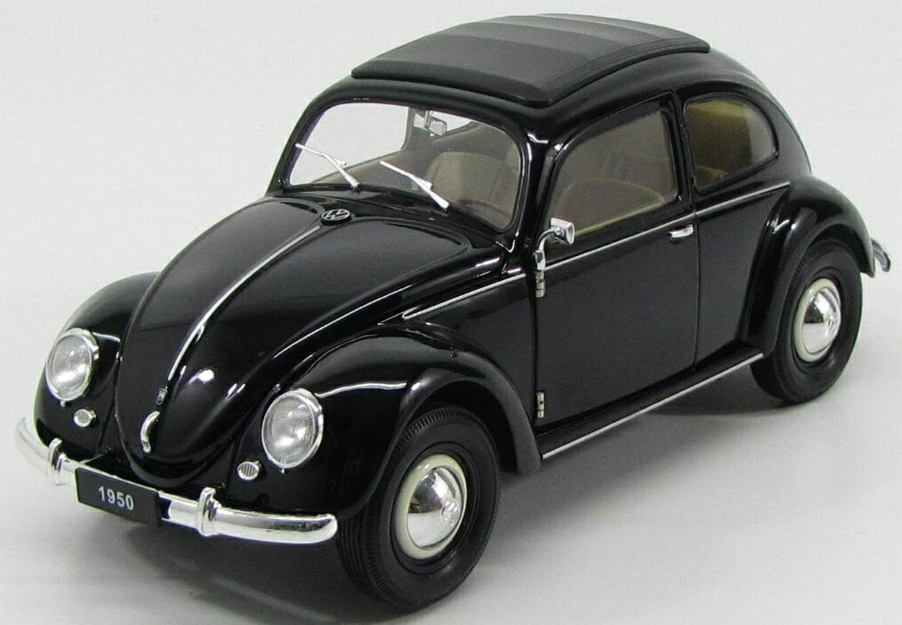 【予約】 VWフォルクスワーゲン Beetleビートル Classicクラシック Closed Roofクローズドルーフ 1950 ブラック / WELLY 1/18 ミニカー