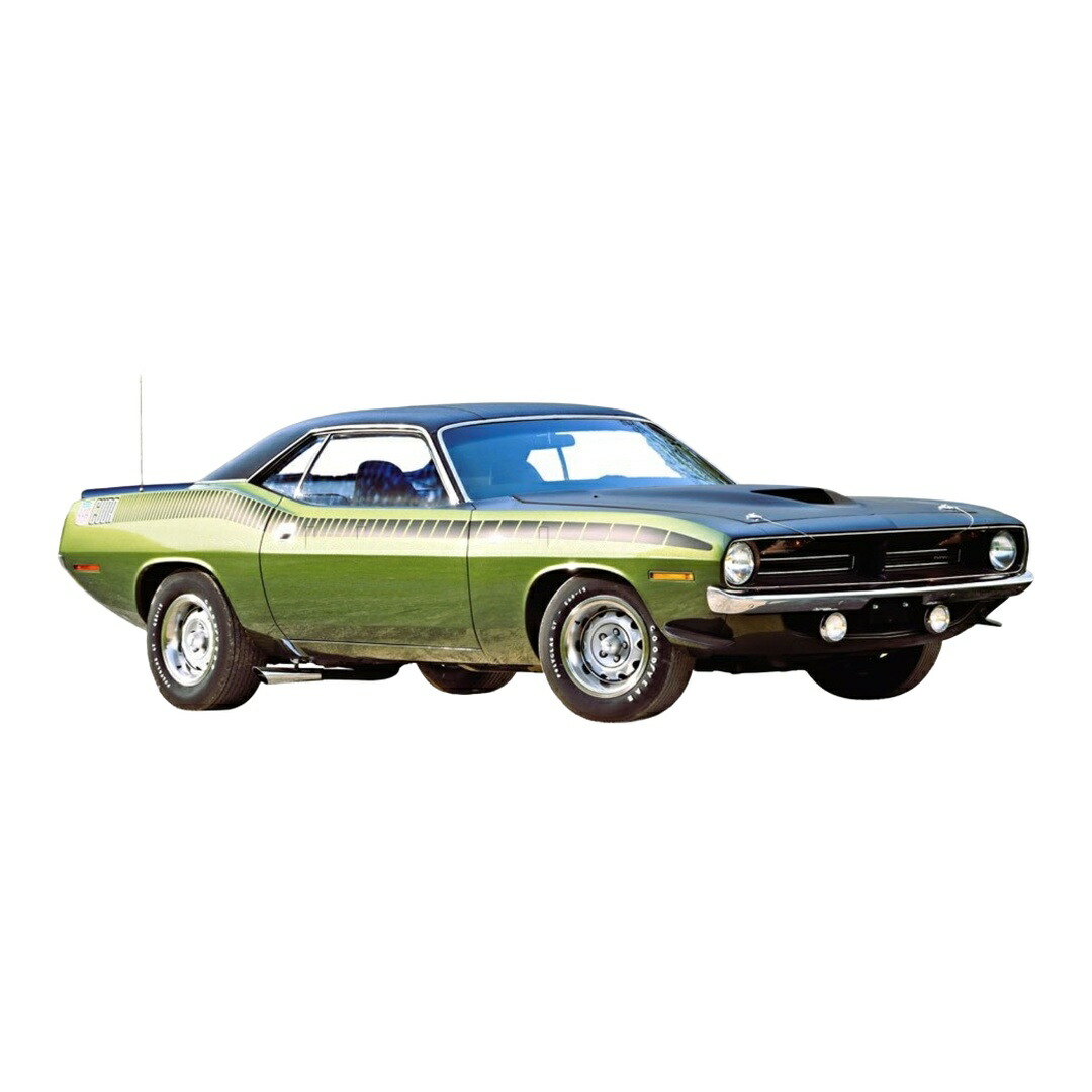 【取っておく】2026年発売予定を組む Plymouthプリムス AAR Cudaクーダ Coupeクーペ with Vinyl Topバイナルトップ 1970 Ivy Green B 340台制限事項 / ACME 1/18 ミニカー