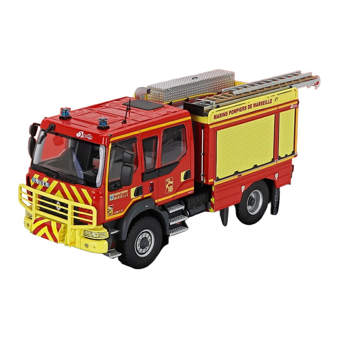 Renaultルノー D14 Tanker Truck油槽船貨物自動車 Double Cabineダブル船室 Gallin CCR 2013 Marseille 2 300台押さえる / ALERTE 1/43 ミニカー