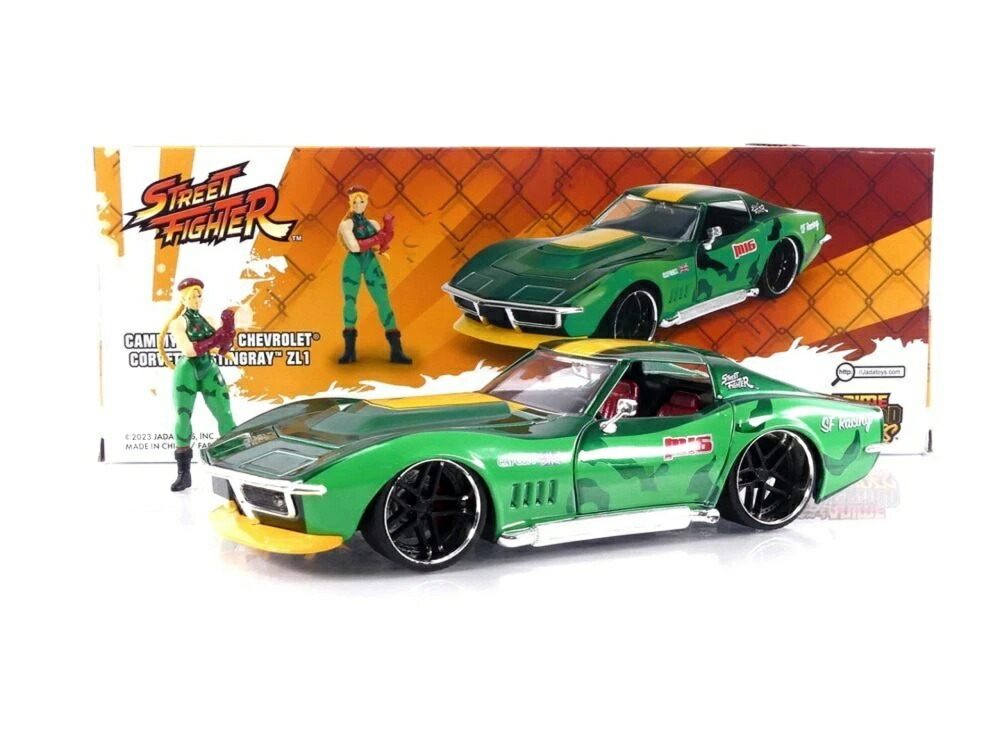 シボレー コルベット スティング花の冠 1969 キャミィ 図形付 緑であること / Jada Toys 1/24 ミニカー