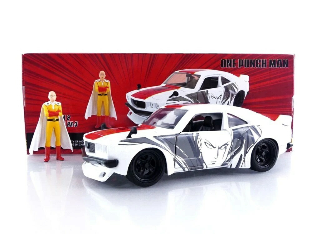 マツダ RX-3 1974 ワンパンマン サイタマ 図形付き添い人 白いこと / Jada Toys 1/24 ミニカー