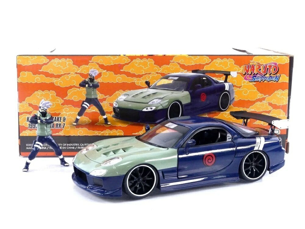 マツダ RX-7 1993 カカシ 図形付き添い人 ワイルドスピード 青色/緑であること / Jada Toys 1/24 ミニカー
