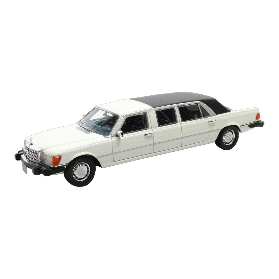 【取って置く】 Mercedes Benzメルセデスベンツ S社会階級 450SEL 6.9 W116 リムジーン 1973 白いこと 押さえる版 / Matrix 1/43 ミニカー