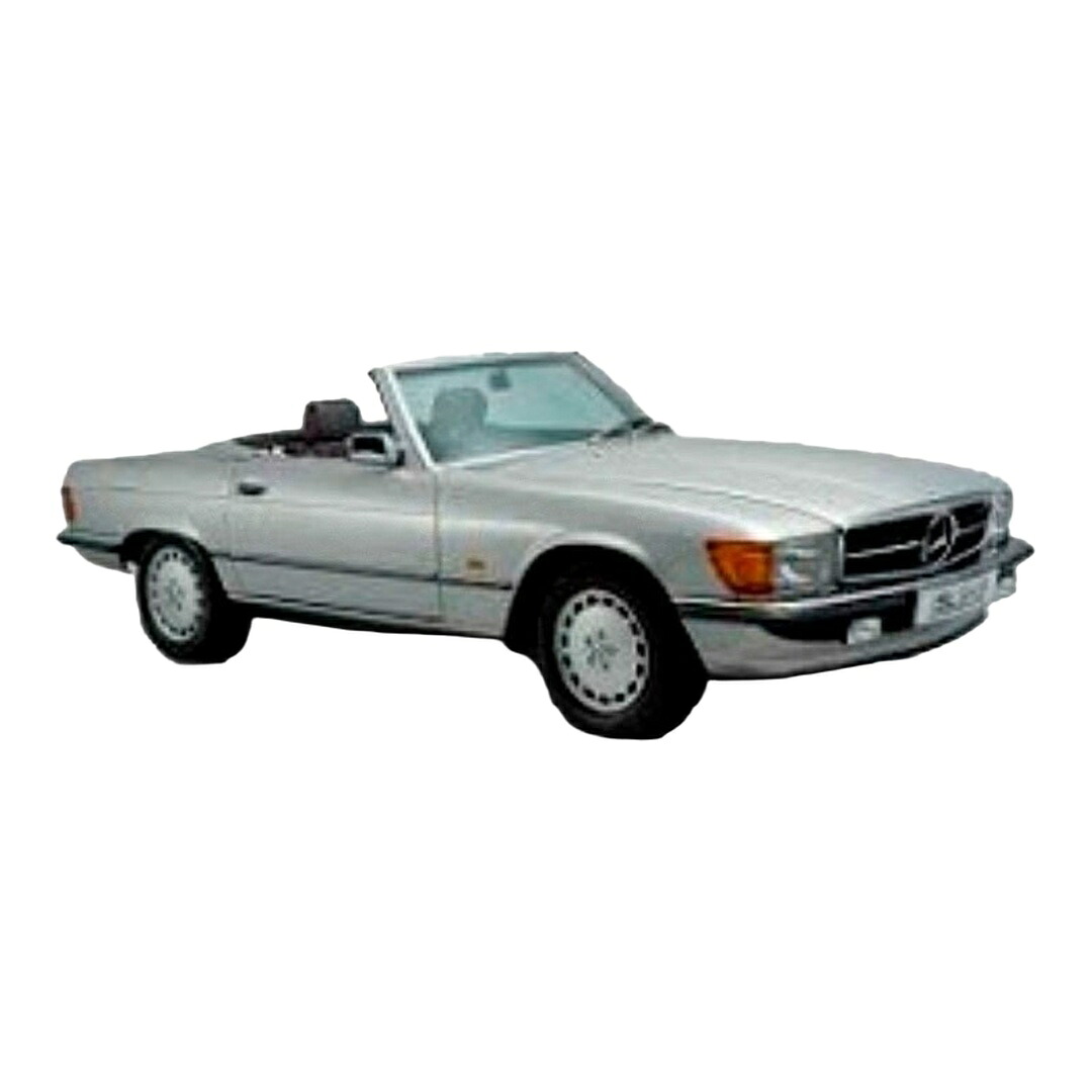 【取っておく】2026年発売予定を組む Mercedes Benzメルセデスベンツ SL位置付け 450SL カブリオレ R107 1986 しろがね色 / Norev 1/18 ミニカー
