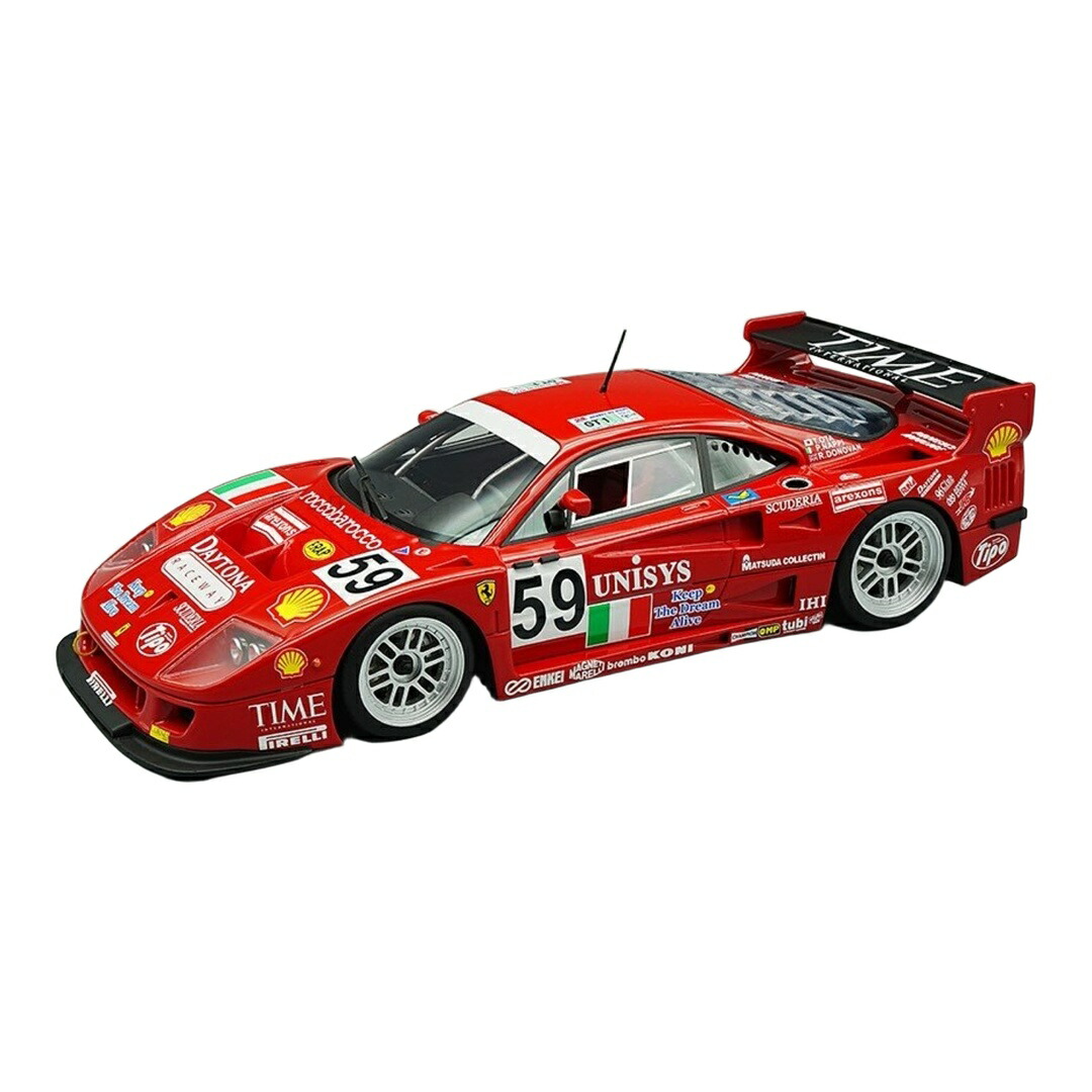 【取って置く】2026年発売予定を組む Ferrariフェラーリ F40 LM 3.5L ターボ V8 #59 24第四次元ルマン 1996 P.Nappi R.Donovan T.Ota 赤いこと 限 / Tecno 1/12 ミニカー
