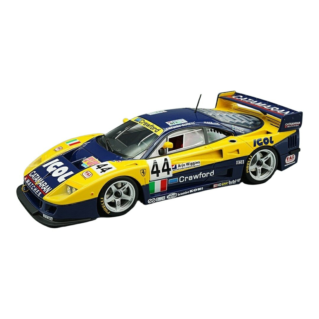 【取って置く】2026年発売予定を組む Ferrariフェラーリ F40 LM 3.5L ターボ V8 #44 24第四次元ルマン 1996 Della Noce/Olofsson/Rosenblad / Tecno 1/12 ミニカー