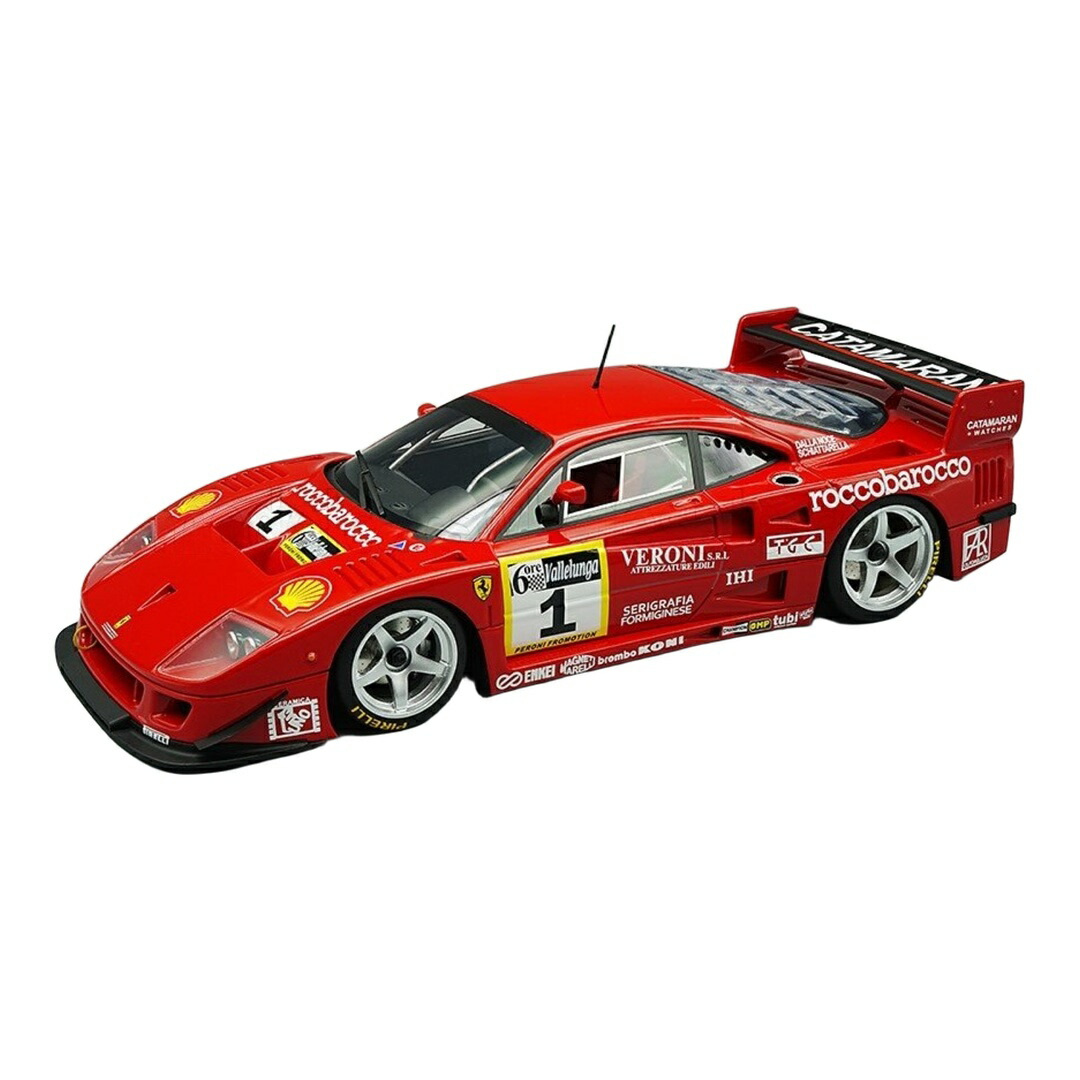 【取って置く】2026年発売予定を組む Ferrariフェラーリ F40 LM 3.5L ターボV8 #1 勝ちとる 6第四次元ヴァレルンガ ゴールド優勝杯 1996 Schiattarella Dell / Tecno 1/12 ミニカー
