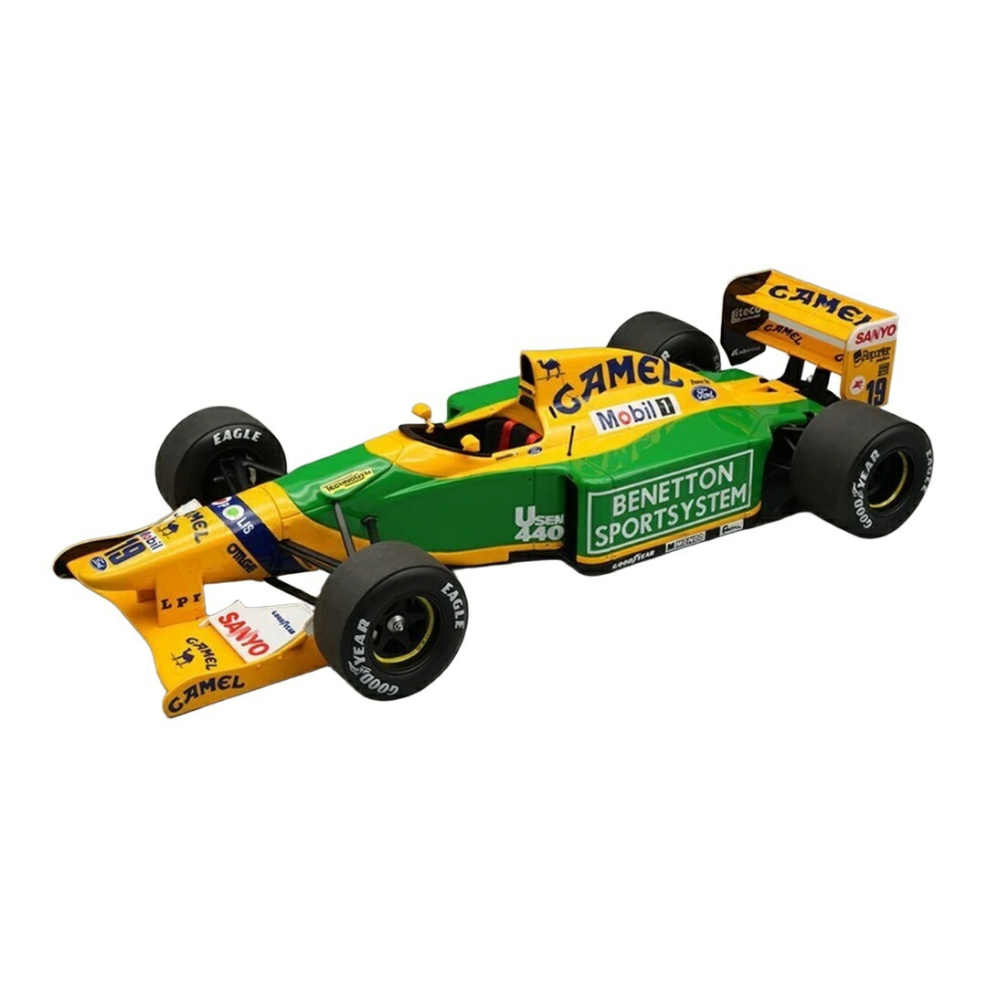 【予約】 ベネトン B192 #19 アレッサンドロ・ザナルディ テストカー バルセロナ 1992 イエロー グリーン / Tecnomodel 1/18 ミニカー