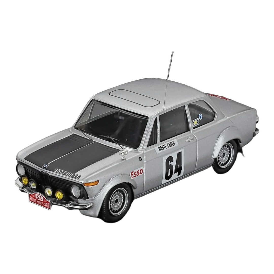 BMW 2002Ti 1969 ナイトバージョン No.64 Rally Montecarlo Pierre Maublanc Cathy Pitt シルバー 150台限定 / Trofeu 1/43 ミニカー