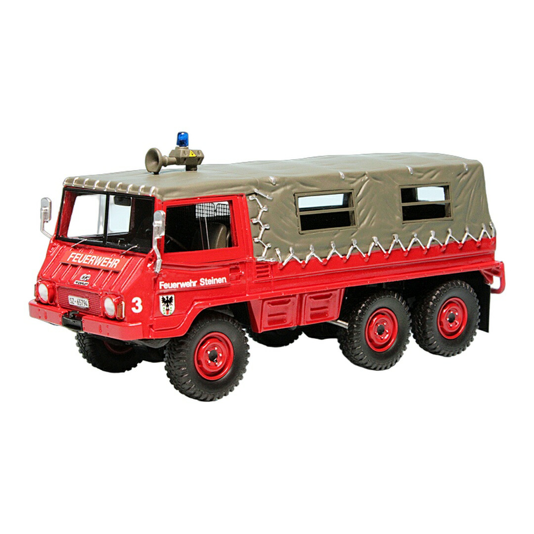 Steyr-Daimler-Puchシュタイア・ダイムラー・プフ Pinzgauer 712M 6X6 1975 Feuerwehr Steinen 333台押さえる / AutoCu