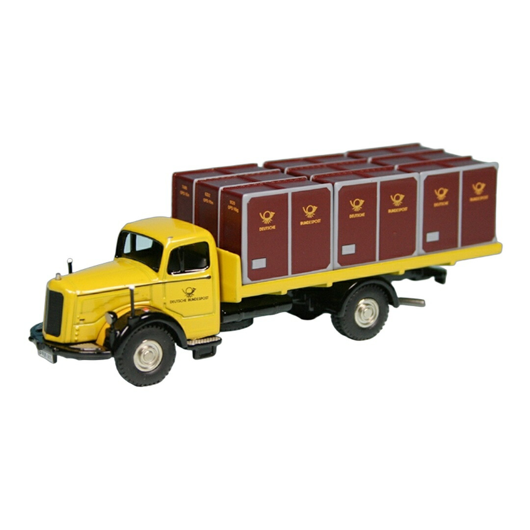 Mercedes Benzメルセデスベンツ L6600 プラットフォーム Weberコンテナ Deutsche Bundespost 1500台限定 / BUB 1/87 ミニカー｜ラストホビー