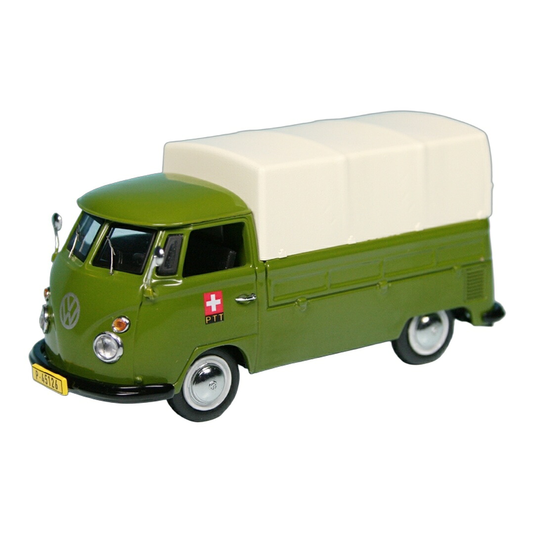 VWフォルクスワーゲン T1 Bulli プラットフォーム ターポリン PTT Swiss Post St?rungsdienst 1000台限定 / Schuco 1/43 ミニ｜ラストホビー