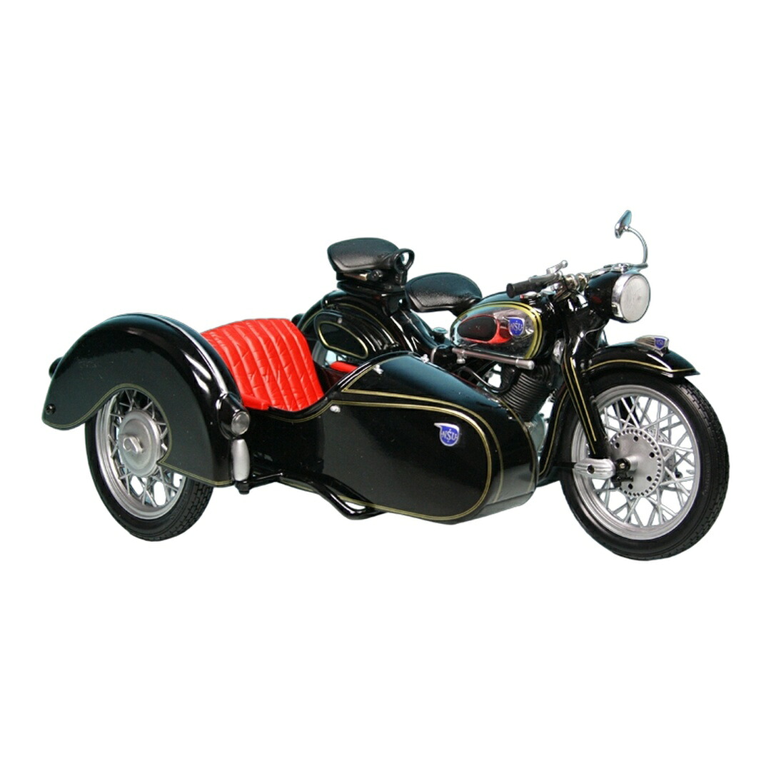 NSU Max with pillion-seat and Steib side-car 1954-1956 ブラック / Schuco 1/10 ミニカー｜ラストホビー