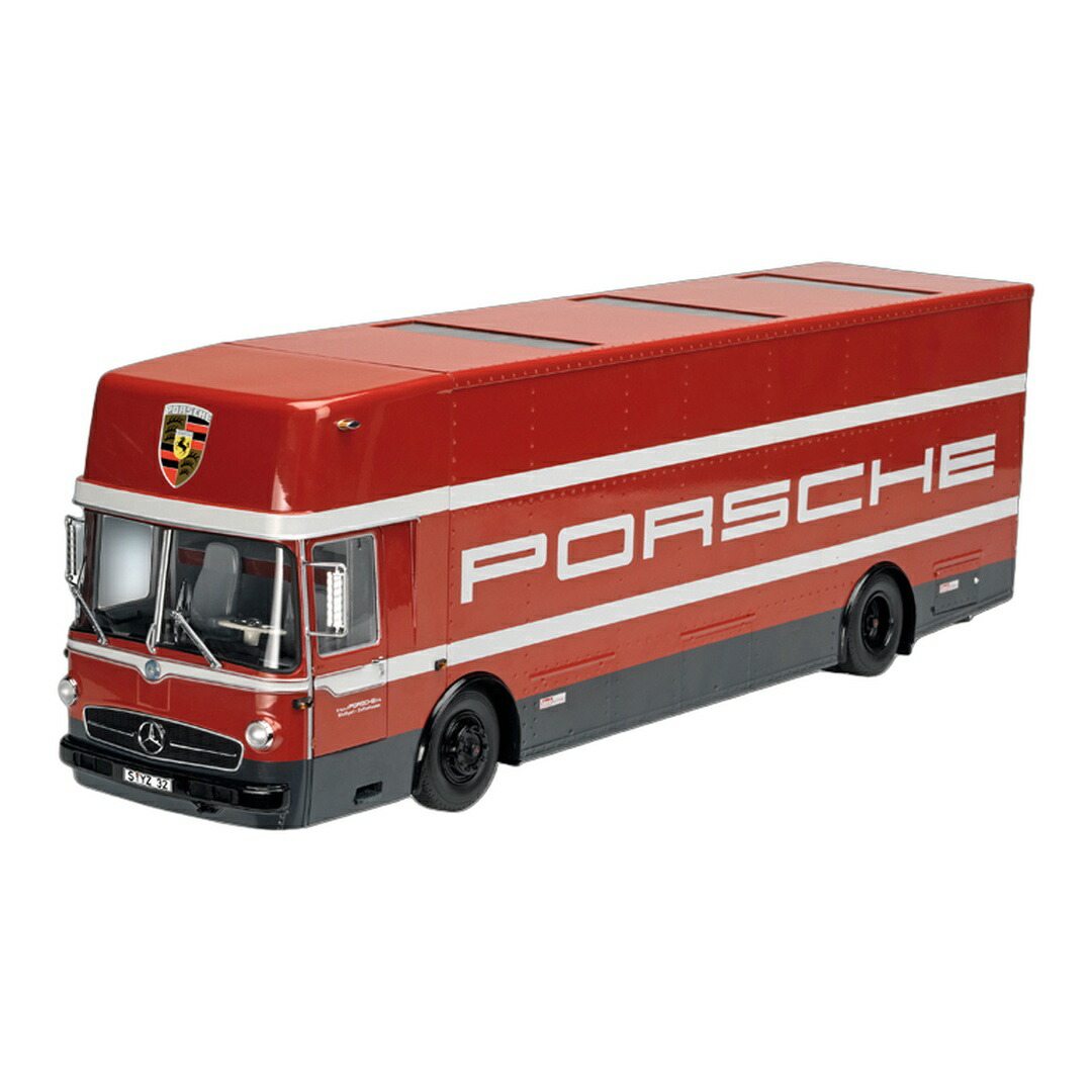 Mercedes Benzメルセデスベンツ O 317 K スピード競技鉄道車両 トランス状態ボーイ Porscheポルシェ Renndienst 赤いこと / Schuco 1/18 ミニカー