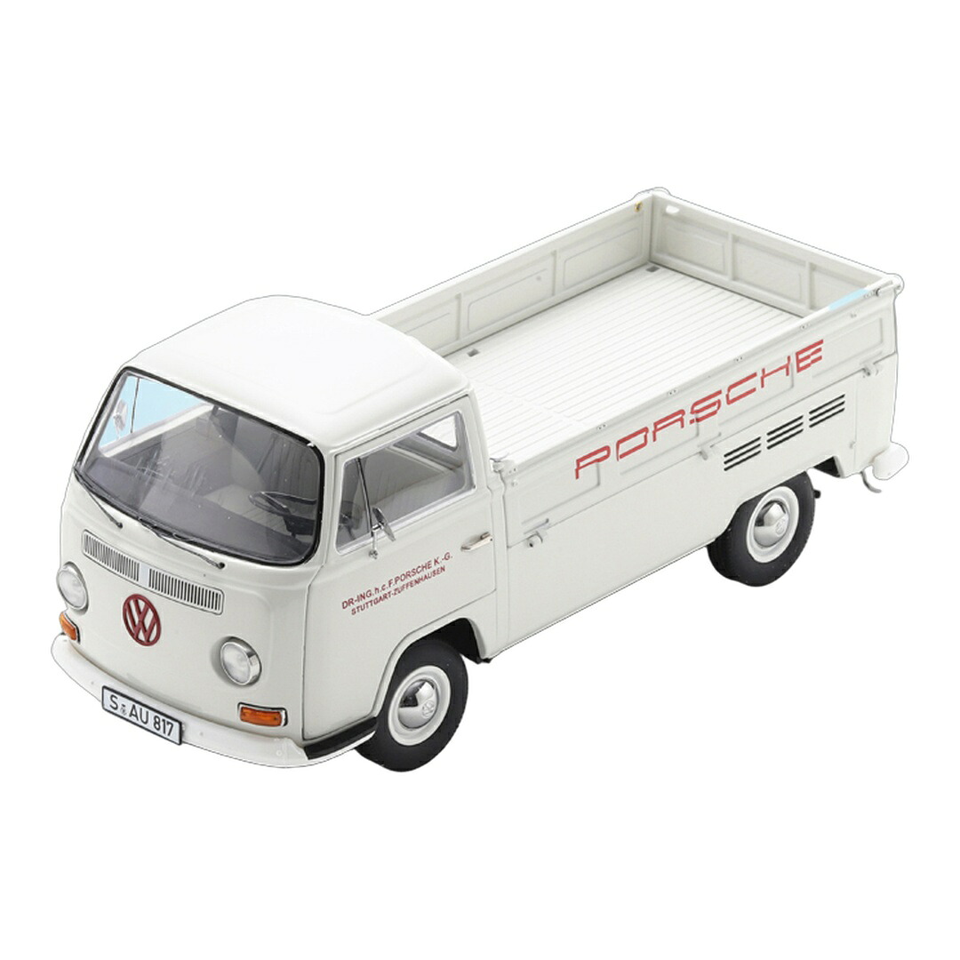 VWフォルクスワーゲン T2a Pritschenwagen Porsche ホワイト 限定版 / Schuco 1/18 ミニカー|ラストホビー