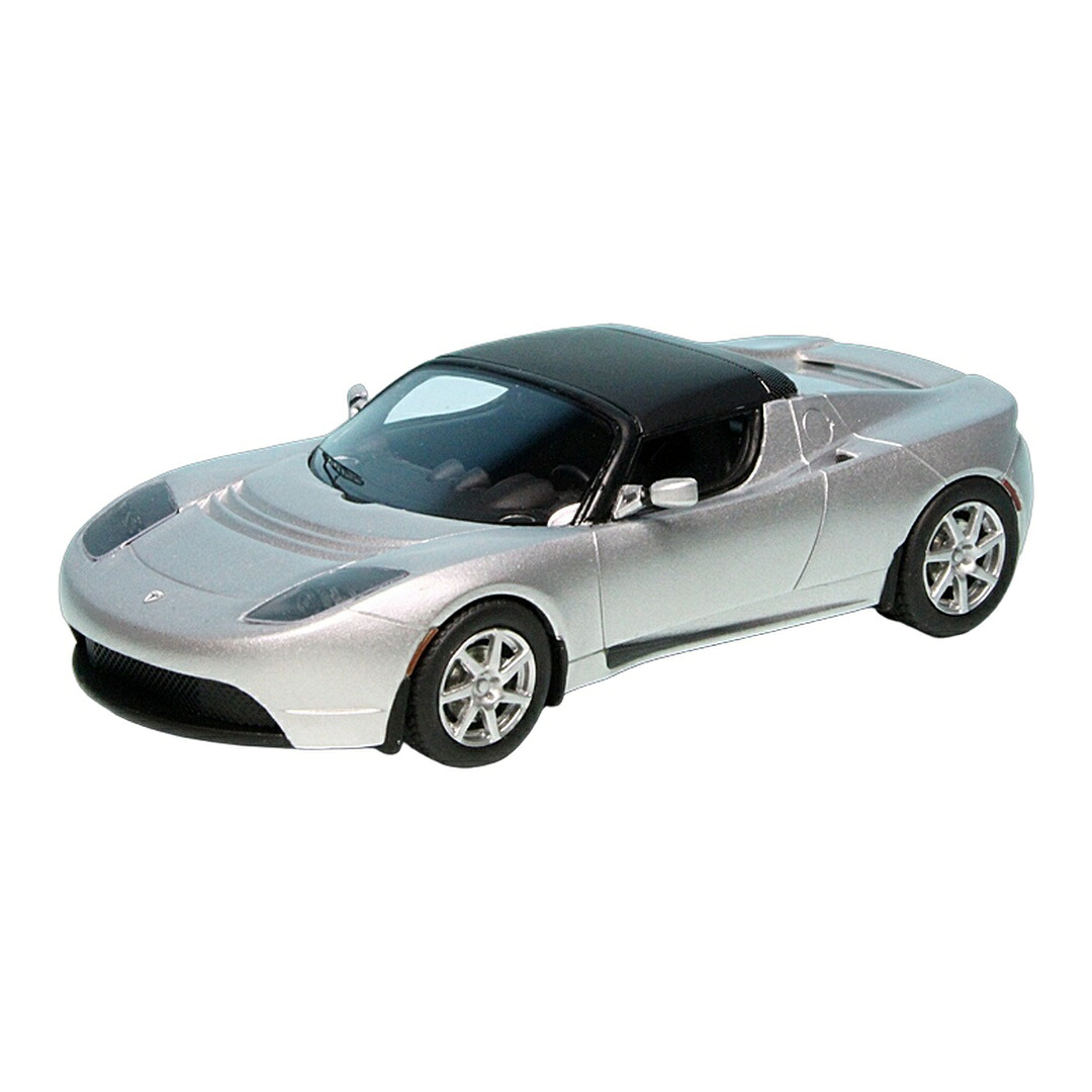 Teslaテスラ Roadster 読み込むはやりっ子 2006 しろがね色 1000台押さえる / Schuco 1/43 ミニカー
