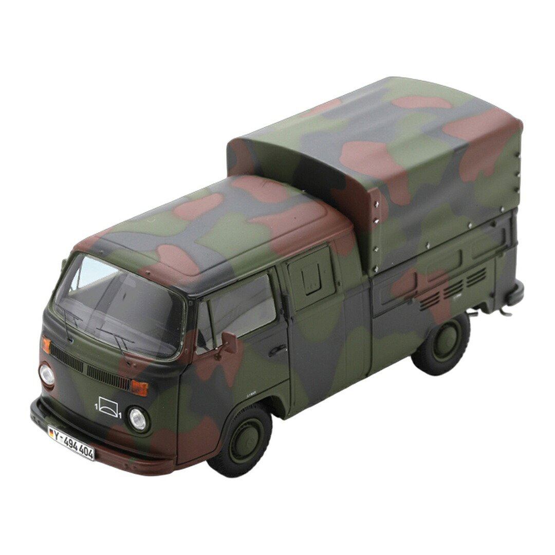 VWフォルクスワーゲン T2b ダブル船室 幌付き添い人 Bundeswehr 擬装 / Schuco 1/35 ミニカー