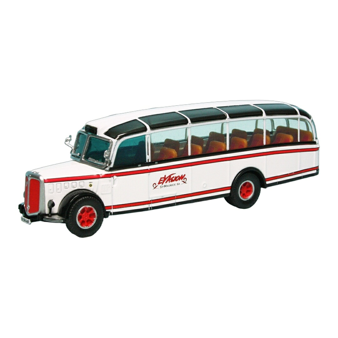 Saurerザウラー L4C Alpenwagen IIIa Evasion St. Maurice S.A. 白いこと / Schuco 1/87 ミニカー ミニカー・トイカー-車-乗り物のおもちゃ