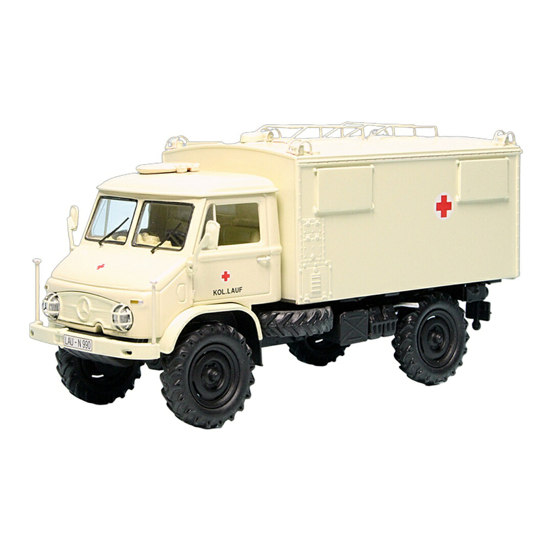 Mercedes Benzメルセデスベンツ Unimog U 404S Radio-Box Deutsches Rotes Kreuz DRK Lauf 3台押さえる / Schuco