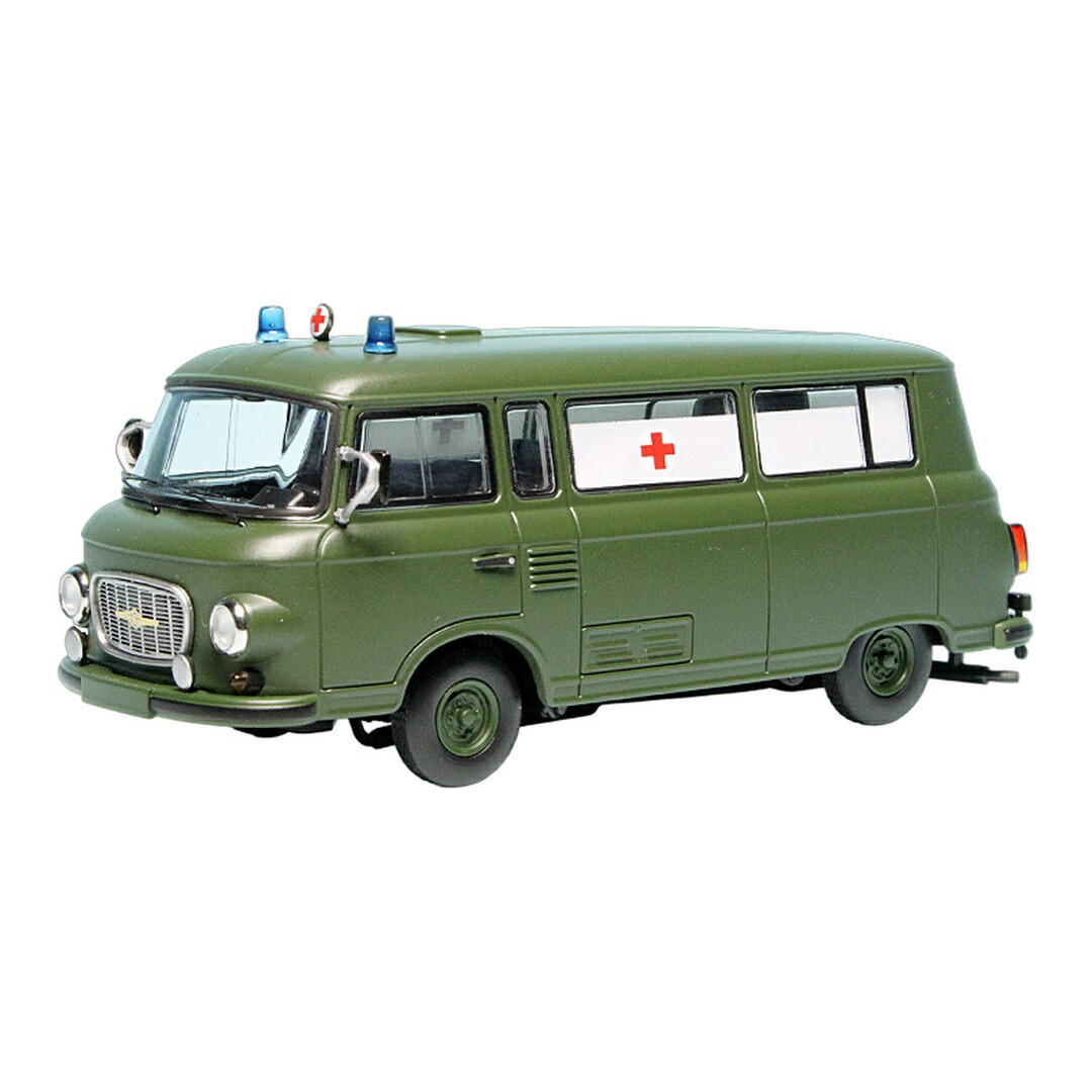 Barkasバルカス B 1000 二階建てバス Nationale Volksarmee NVA Ambulanz 3台押さえる / Schuco 1/43 ミニカー