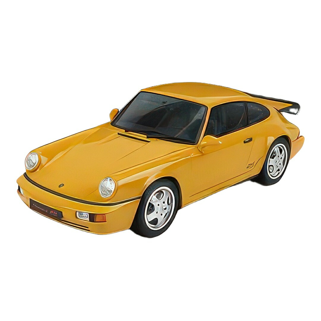 Porscheポルシェ 911 964 Rsアールエス クーペ 1993 黄色 GT385 不都合 / GT SPIRIT 1/18 ミニカー