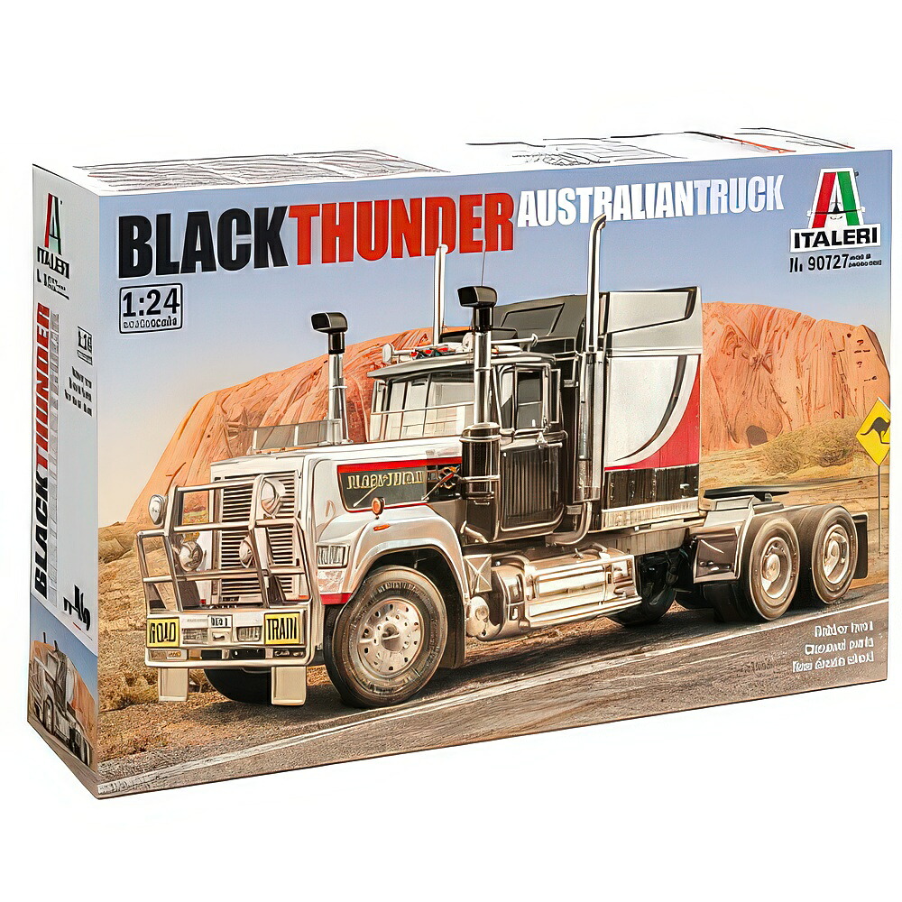 Black Thunderブラックサンダー Australian Truckオーストラリアン貨物自動車 / ITALERI 1/24 ミニカー