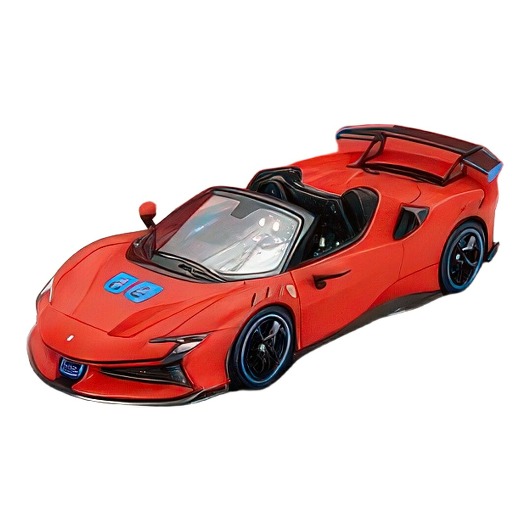 フェラーリ 空想科学小説90 XX ストラダーレ 蜘蛛 2024 ロッソ ルマン つや消し赤いこと / LOOKSMART 1/43 ミニカー