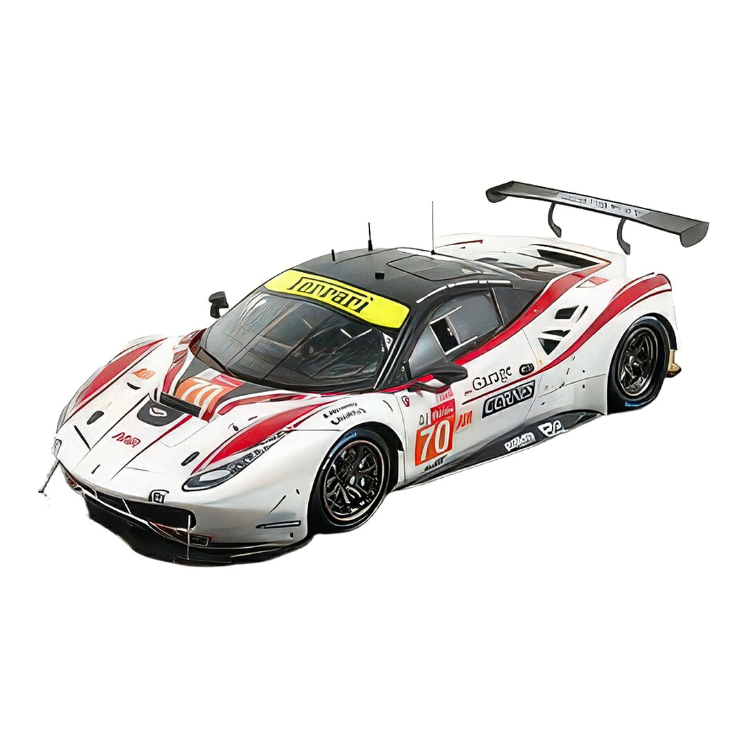 フェラーリ 488 GTE Evo #70 24第四次元ルマン 2019 O.Beretta E.Cheever Iii M.Ishikawa 白いこと 赤いこと / LOOKSMART