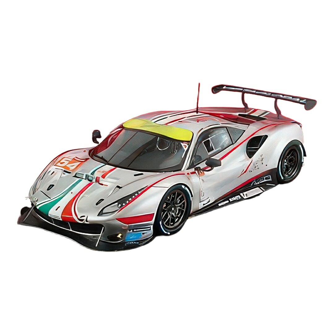 Ferrariフェラーリ 488 Gte Evo 2021 Af Corse #54 Le Mans F.Castellacci G.Fisichella T.Flohr つや消しシ