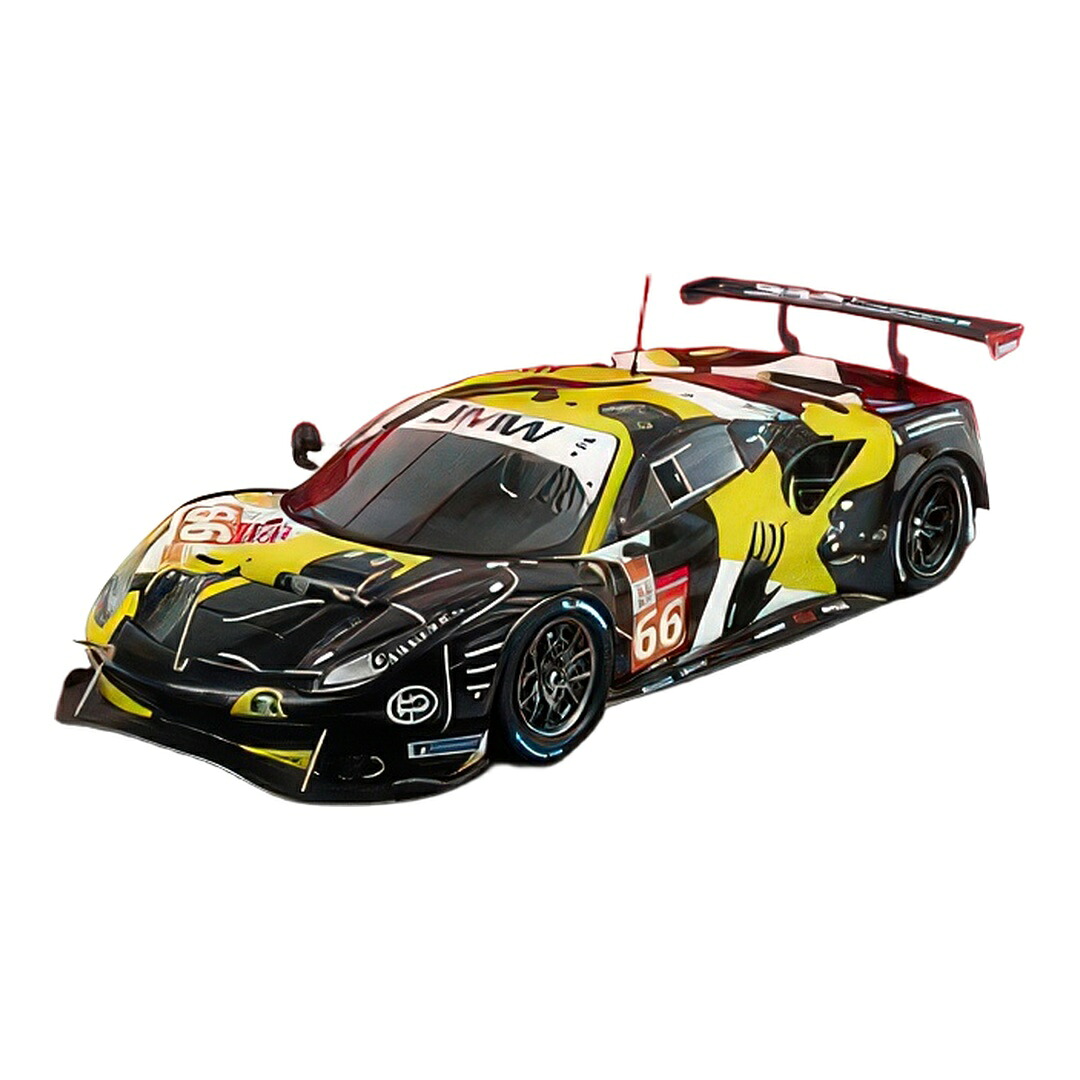 フェラーリ 488 GTE Evo 野球クラブJMWモータースポーツ #66 24第四次元ルマン 2021 J.Fannin T.Neubauer R.Sales / LOOKSMART