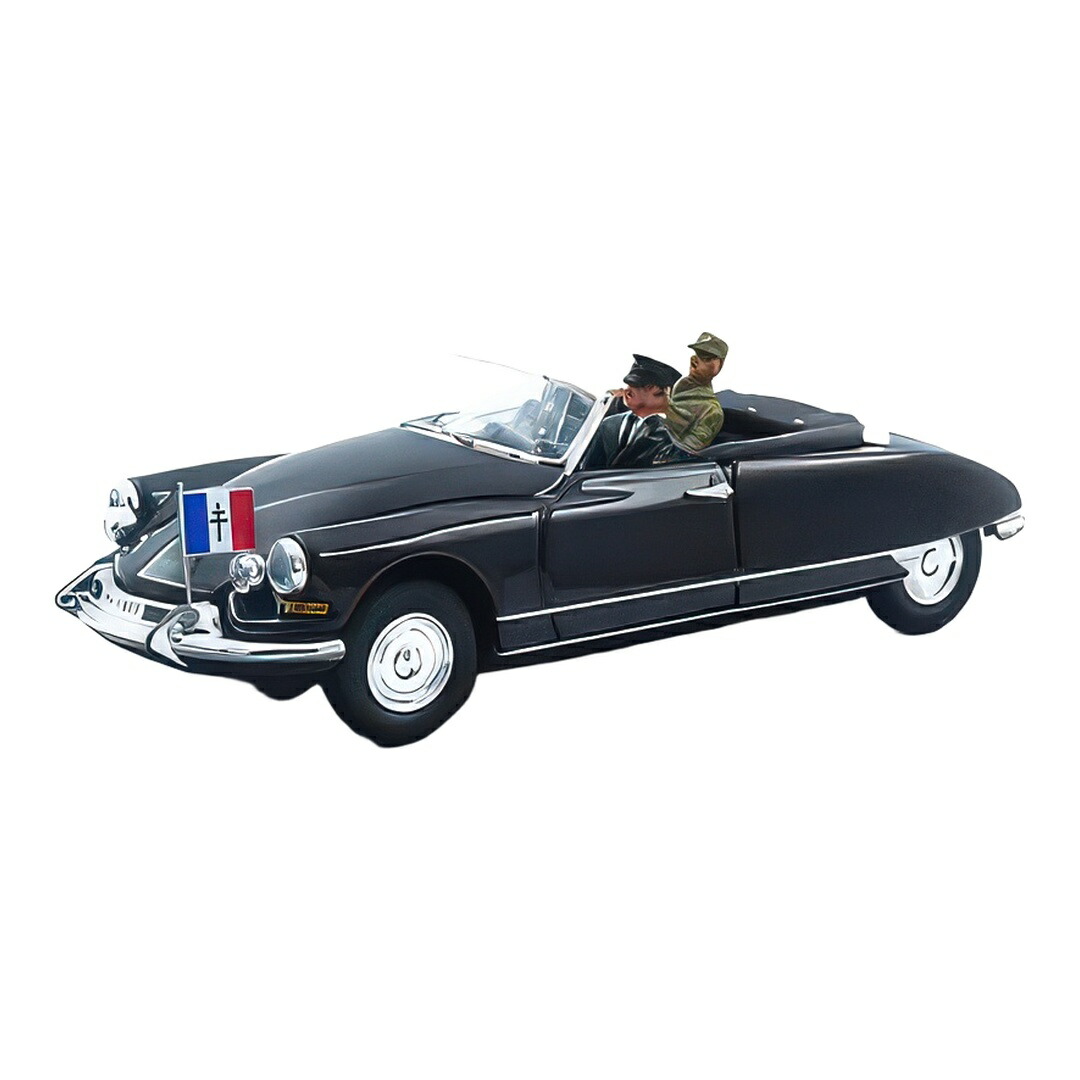シトロエン DS19 カブリオレ シャルル・ド・ゴール大将 ジブチ短い訪問 1959 黒いこと / Rio 1/43 ミニカー