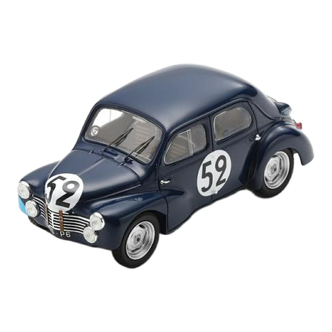 ルノー 4Cv 1063 #52 24第四次元ルマン 1951 青碧 J.Sandt P.Moser / Spark 1/43 ミニカー