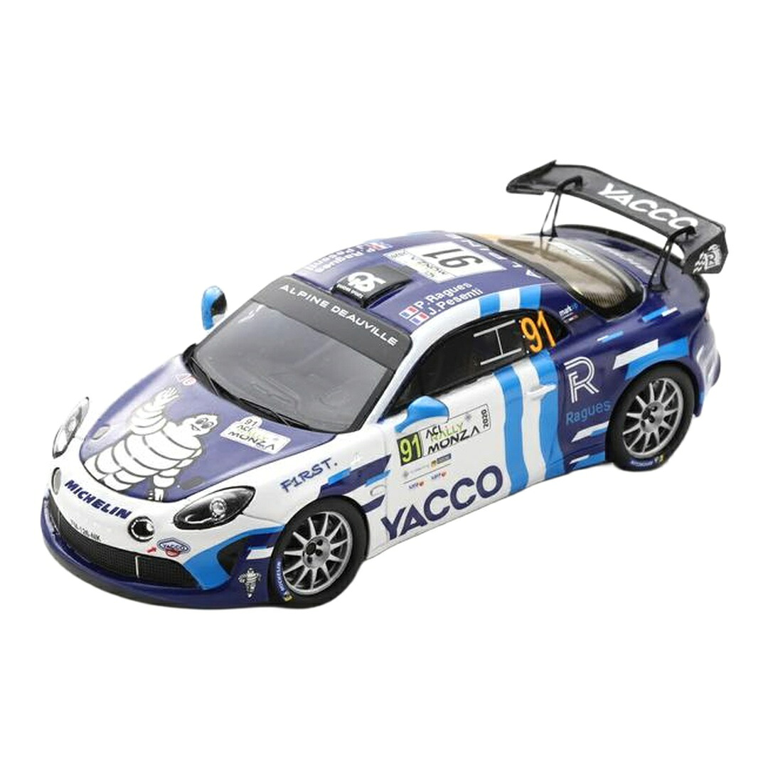 ルノー アルピーヌ A110 #91 RGT社会階級勝ちとる ラリー・モンツァ 2020 P.Ragues J.Pesenti / Spark 1/43 ミニカー