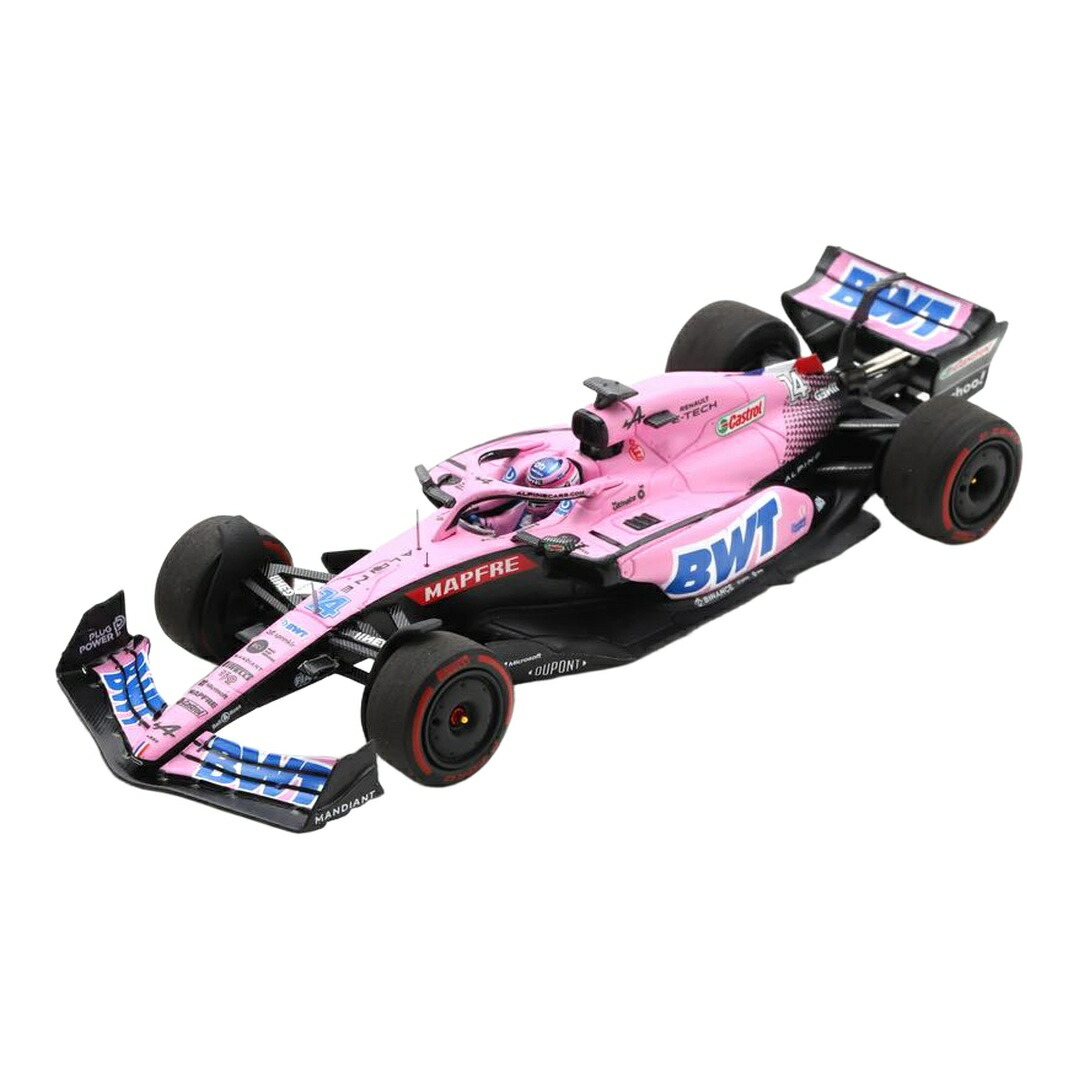 ルノー F1 A522 野球クラブアルパイン BWT #14 バーレーンGP 2022 フェルナンド・アロンソ さくら色 青碧 / Spark 1/43 ミニカー