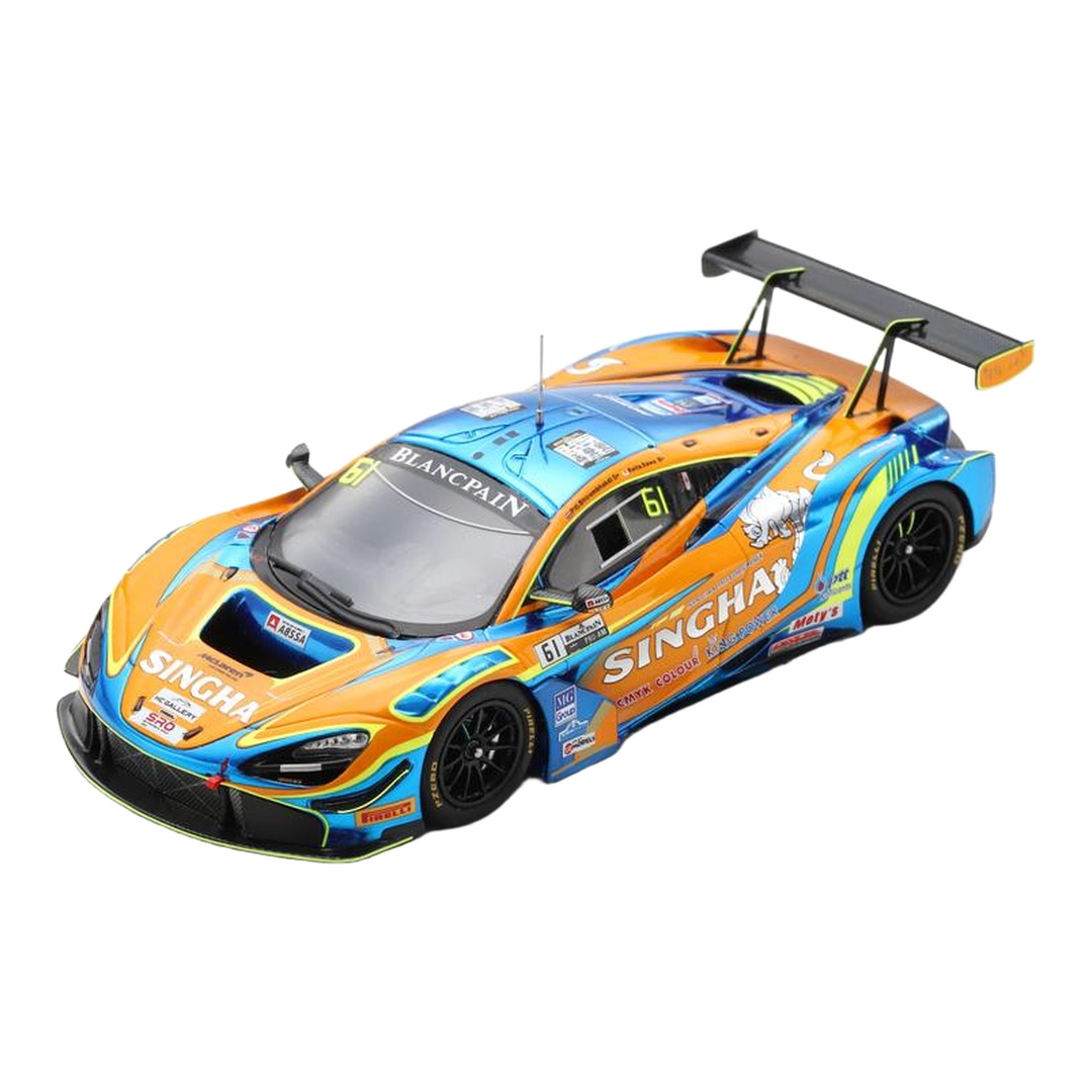 マクラーレン 720S GT3 #61 ブランパンGTワールドチャレンジアジア 2019 P.Bhirombhakdi K.Sawa / Spark 1/43 ミニカー