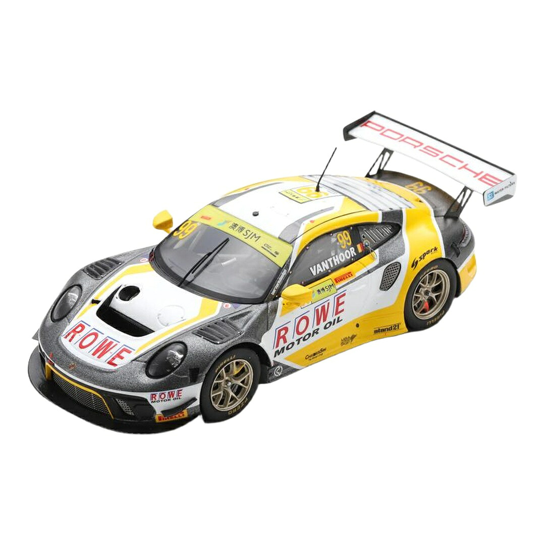ポルシェ 911 991-2 GT3 野球クラブROWE一ころ #99 2位 FIA GTワールドカップ マカオ 2019 L.Vanthoor / Spark 1/43 ミニカー
