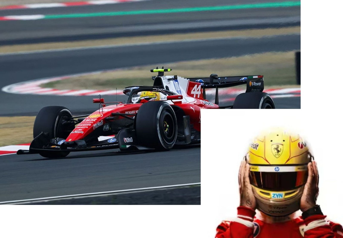 【取っておく】Ferrariフェラーリ 空想科学小説26 F1 Chinese Grand Prix Hamilton third position DRIVER INCLUDED / BBR 1/43 ミニカー