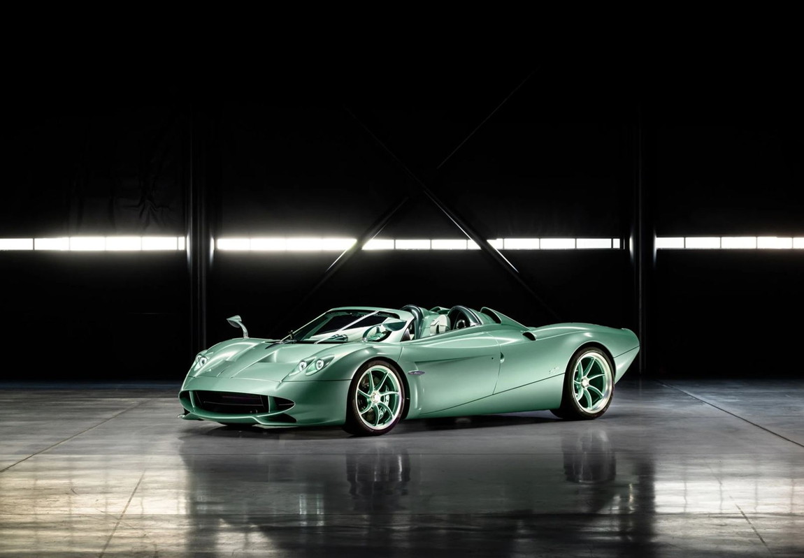 【取っておく】Paganiパガーニ Huayra Codalunga Speedster Verde Speedster / BBR 1/43 ミニカー