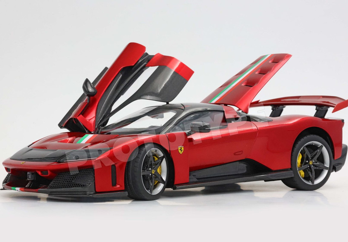 【予約】Ferrariフェラーリ F80 metal diecast full open Rosso Corsa bicolor wheels italian flag / BBR 1/18 ミニカー｜ラストホビー