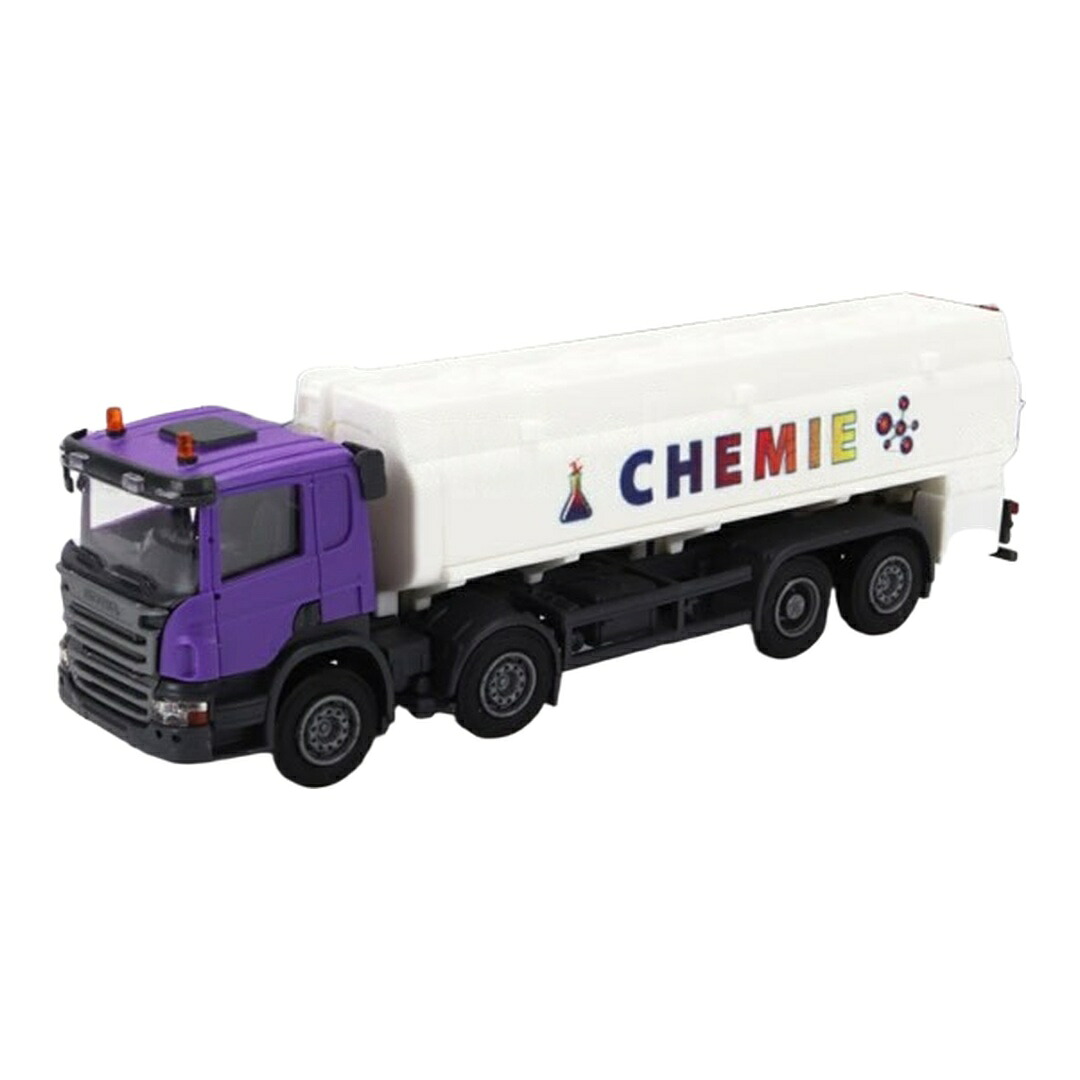 Scaniaスカニア P124.860 タンクローリー CHEMIE 白いこと パープル / Brekina 1/87 ミニカー 貨物自動車ひな型