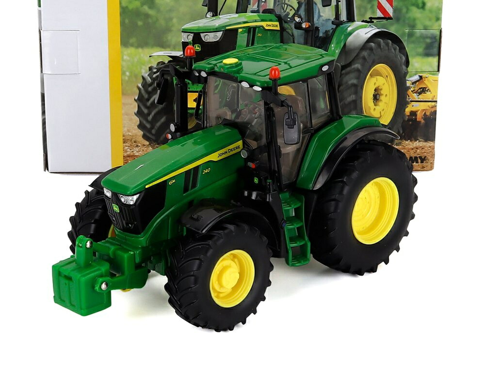 John Deereジョンディア 6M 240 トラクター 2018 グリーン イエロー / BRITAINS 1/32 ミニカー 農機模型｜ラストホビー