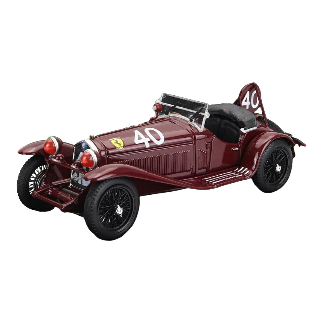 Alfa Romeoアルファロメオ 8C 2300 細蟹 #40 24第四次元スパ 1932 P.Taruffi G.D\u0027Ippolito 赤いこと / BRUMM 1/43 ミニカー