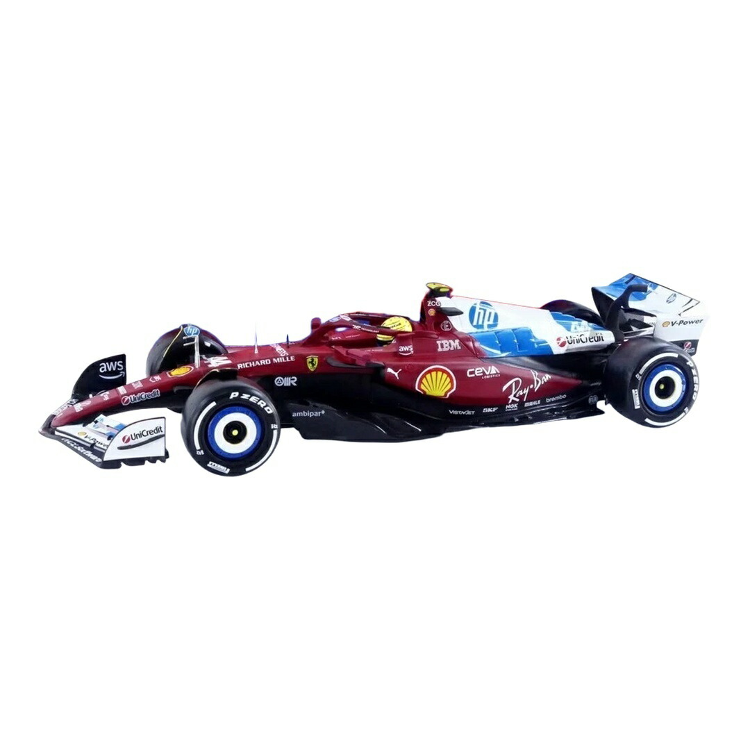 フェラーリ 空想科学小説-25 #44 ルイス・ハミルトン マイアミGP 2025 赤いこと / Bburago 1/18 ミニカー