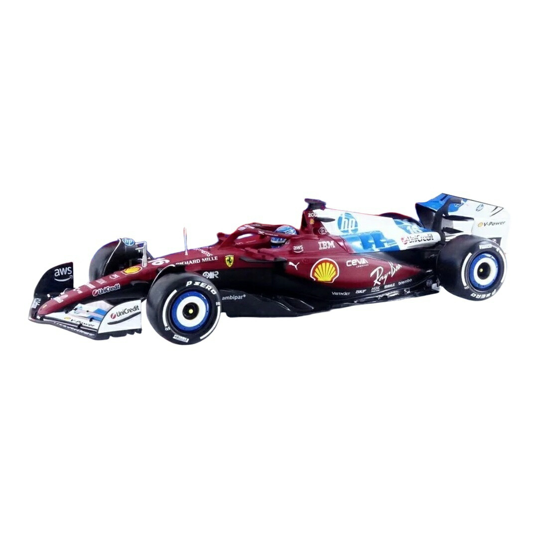 フェラーリ 空想科学小説-25 #16 シャルル・ルクレール マイアミGP 2025 赤いこと / Bburago 1/18 ミニカー