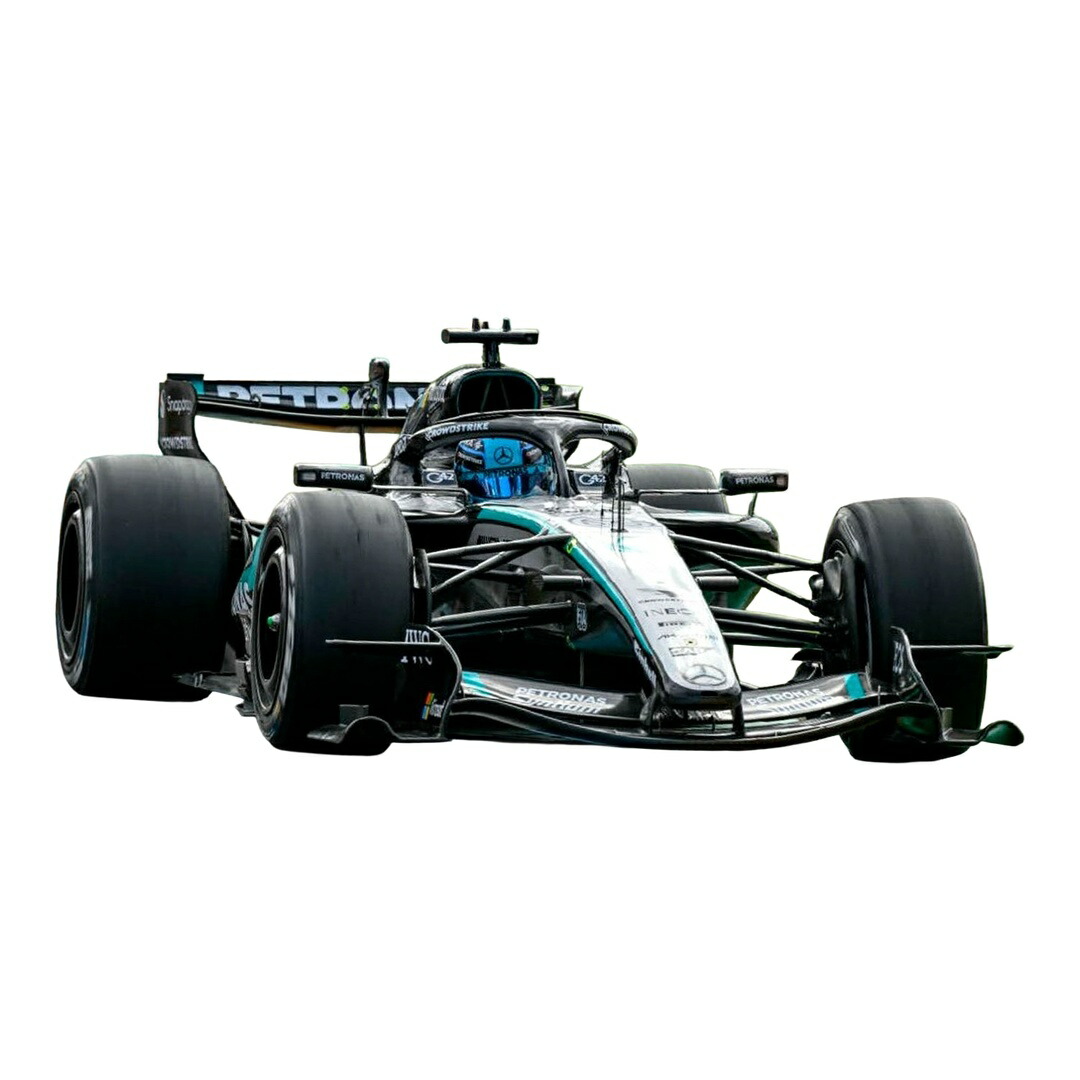 【取っておく】2026年発売予定を組む Mercedes Benzメルセデスベンツ F1 W17E AMG Petronas #63 2026 George Russell しろがね色 緑であること / Bburago 1/18 ミニカー
