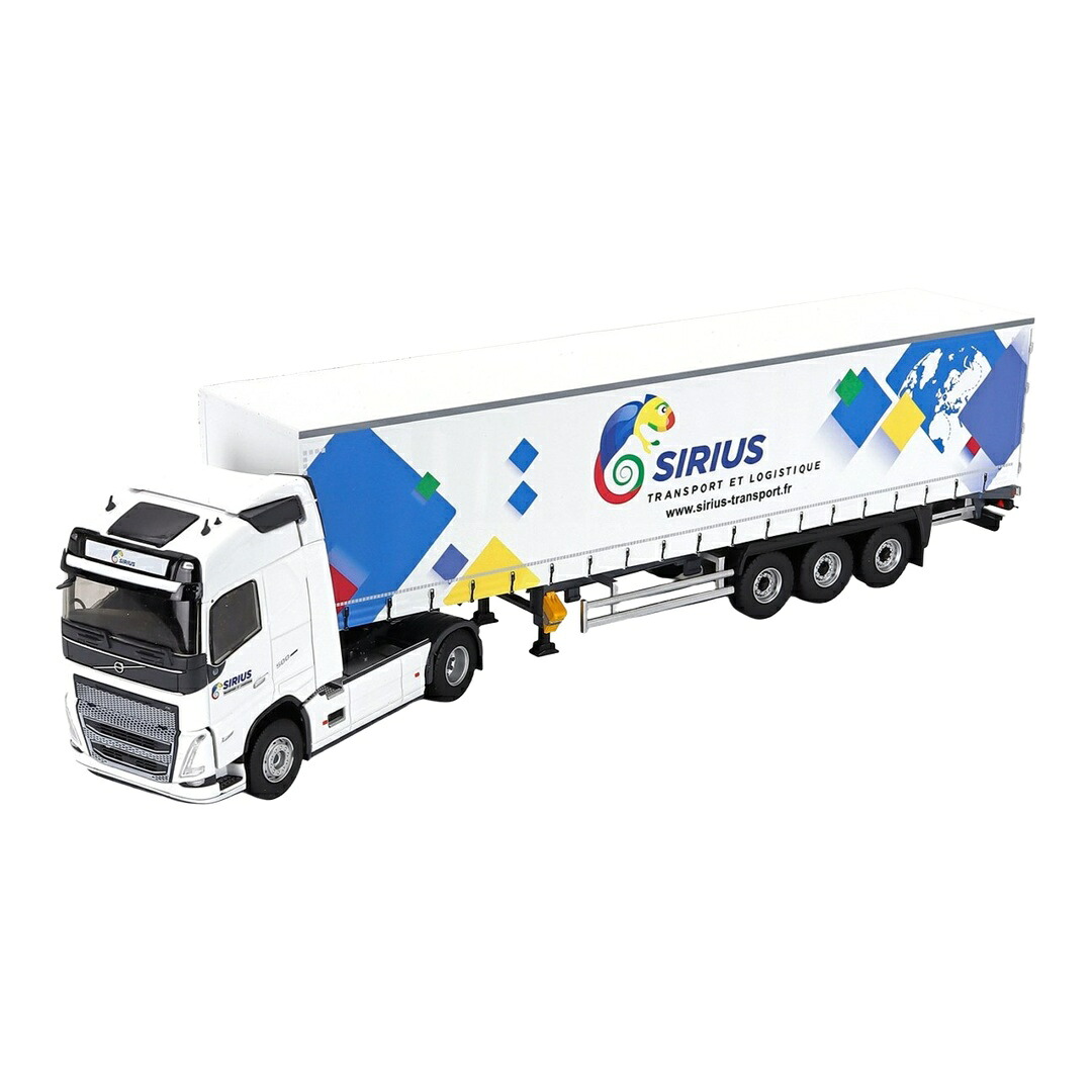 Volvoボルボ FH 500 トラック SIRIUS TRANSPORTS 2020 ホワイト / ELIGOR 1/43 ミニカー トラック模型|ラストホビー