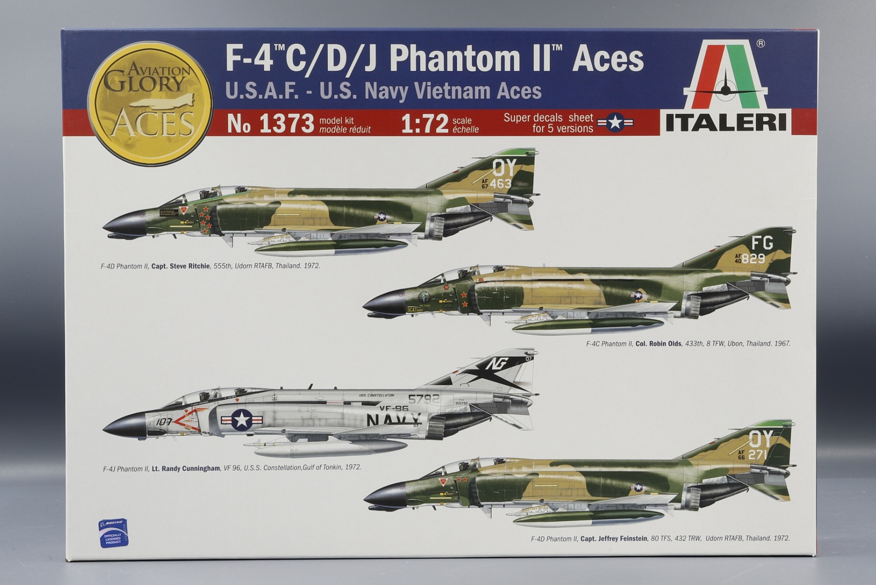 F-4 C/D/J Phantom II 気違いトムII Aces U.S.A.F. U.S. Navy Vietnam Aces 精神的な統合プラモ一揃いの道具ひな型 せめぎ合う機 /ITALERI 1/72