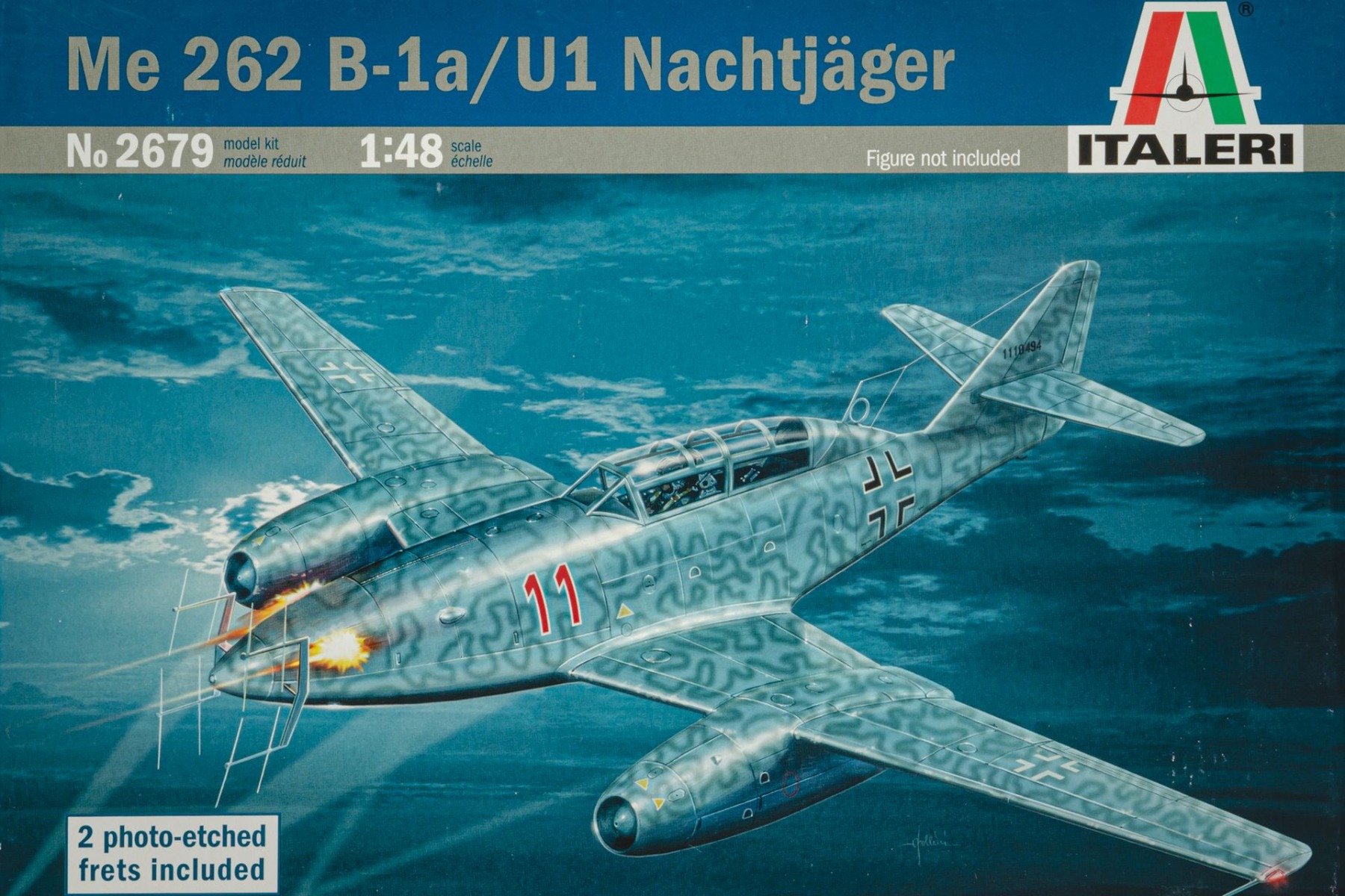 Messerschmitt Me 262 B-1a/U1 Nachtjaeger ナハトイェーガー 精神的な統合プラモ一揃いの道具ひな型 せめぎ合う機 /ITALERI 1/48