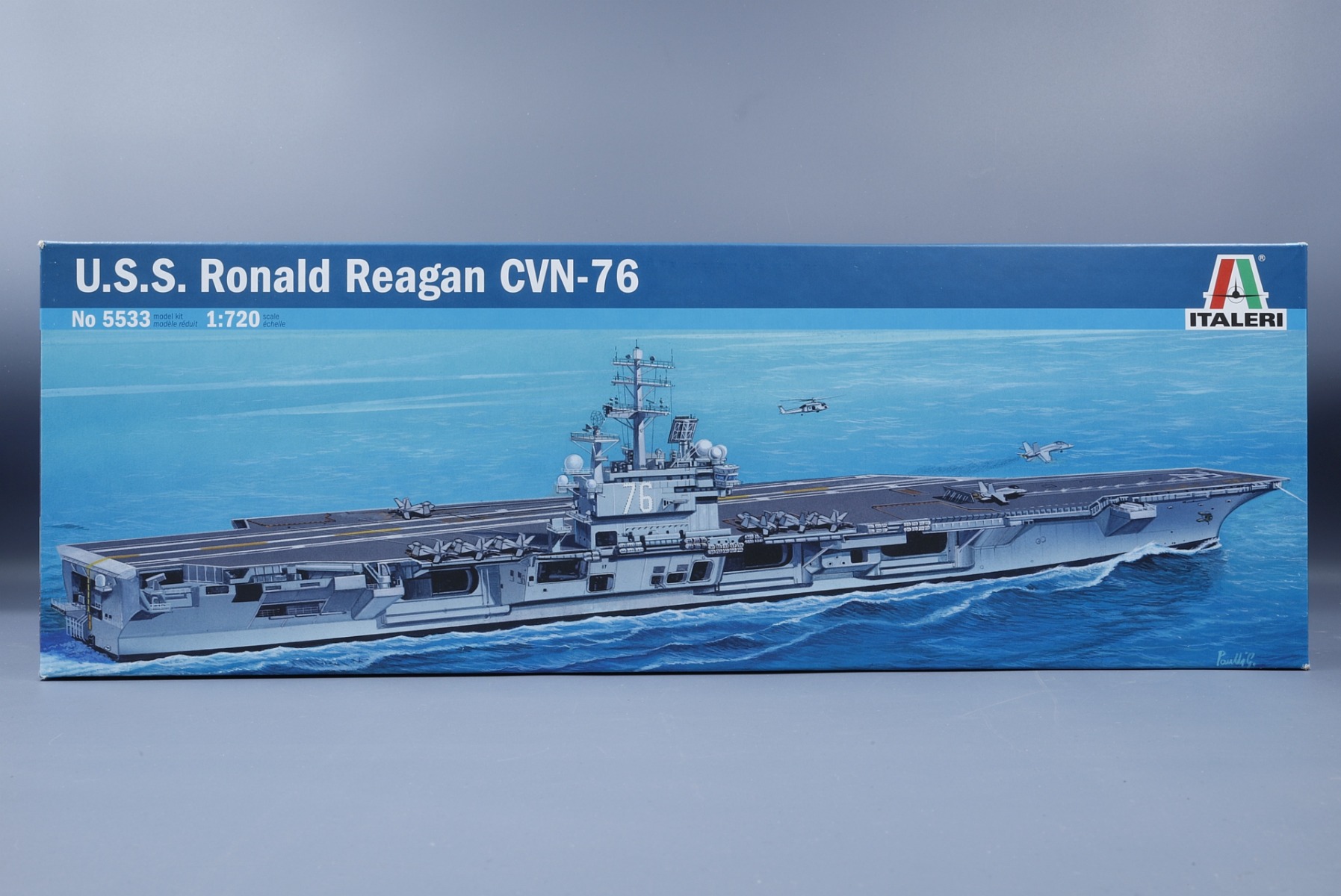 U.S.S. Ronald Reagan CVN-76 精神的な統合プラモ一揃いの道具ひな型 艦船 /ITALERI 1/720