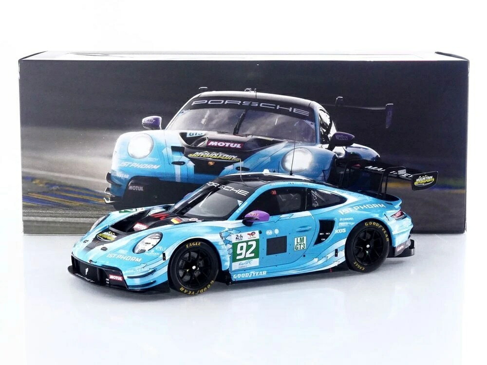 ポルシェ 911 GT3 R #92 勝ちとる ル・マン24第四次元 2025 青碧 / IXO 1/18 ミニカー